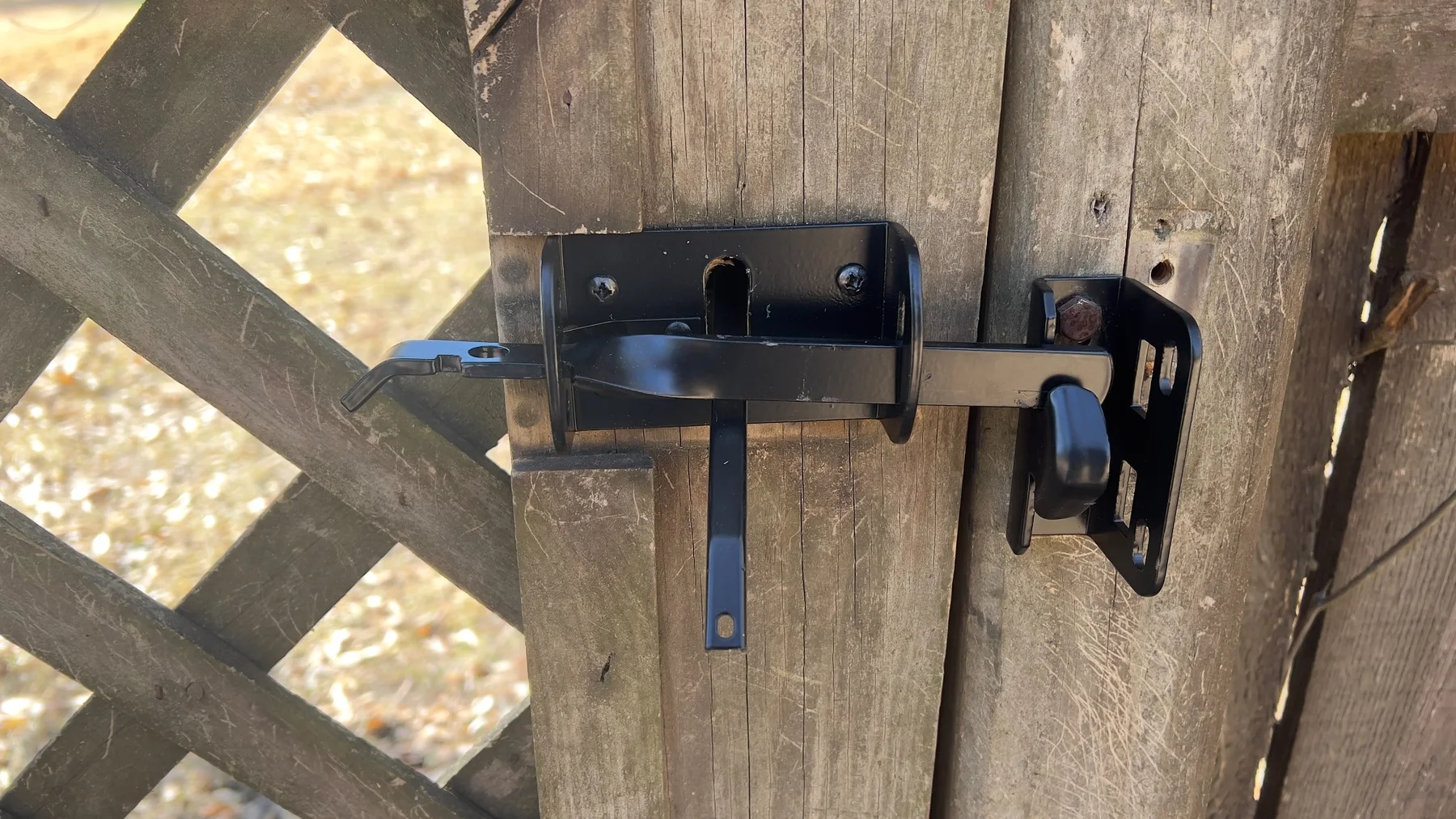 Gate latch and hardware installation